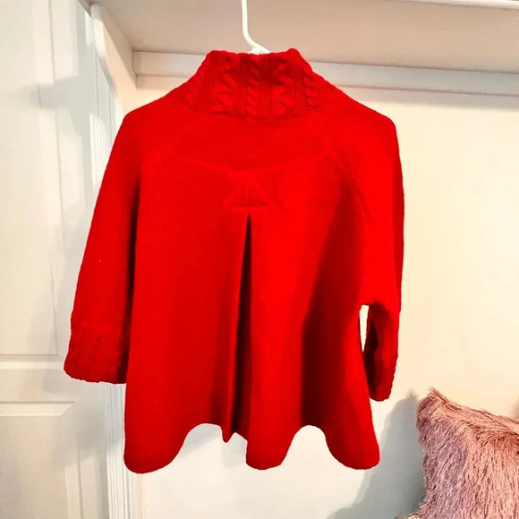 For Cynthia ( Cynthia Rowley ) Red Wool Buttoned Jacket - Picture 5 of 8